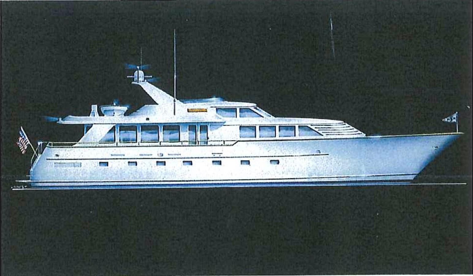 a large ship in the water aboard VICTORY Yacht for Sale