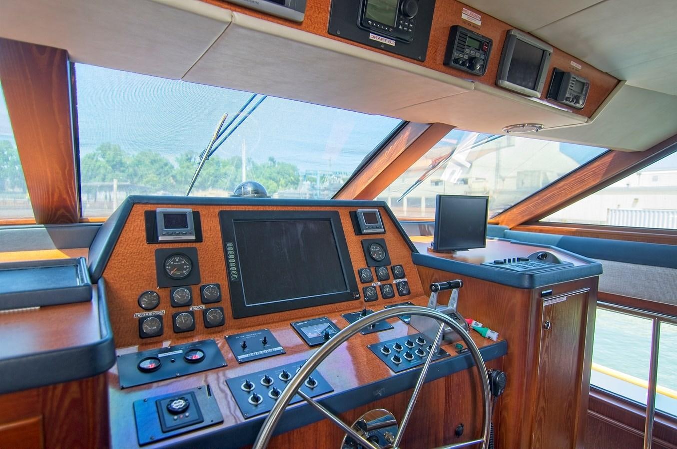 a cockpit of a plane aboard VICTORY Yacht for Sale
