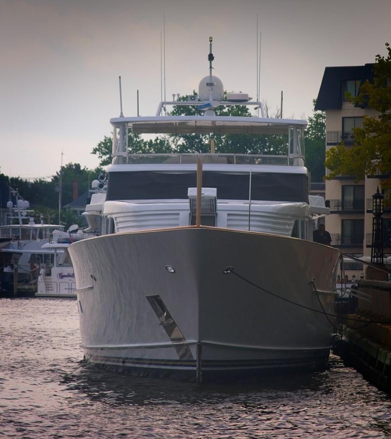 a large ship docked aboard VICTORY Yacht for Sale