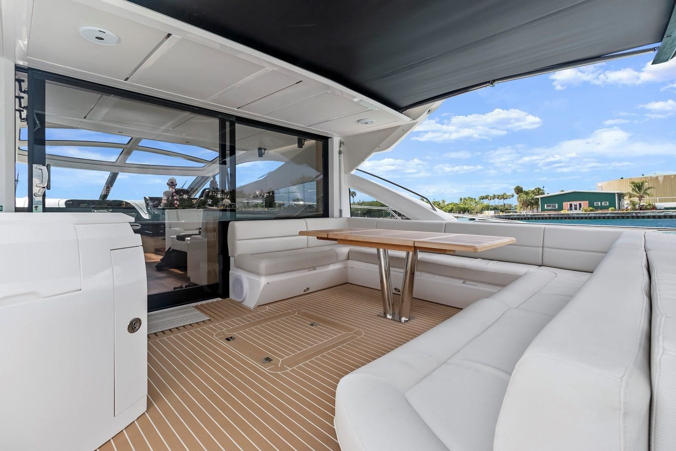 a boat on the water aboard SUNSEEKER PREDATOR Yacht for Sale