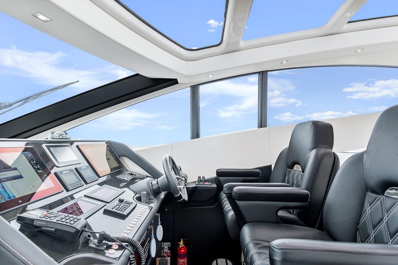 inside of a plane aboard SUNSEEKER PREDATOR Yacht for Sale