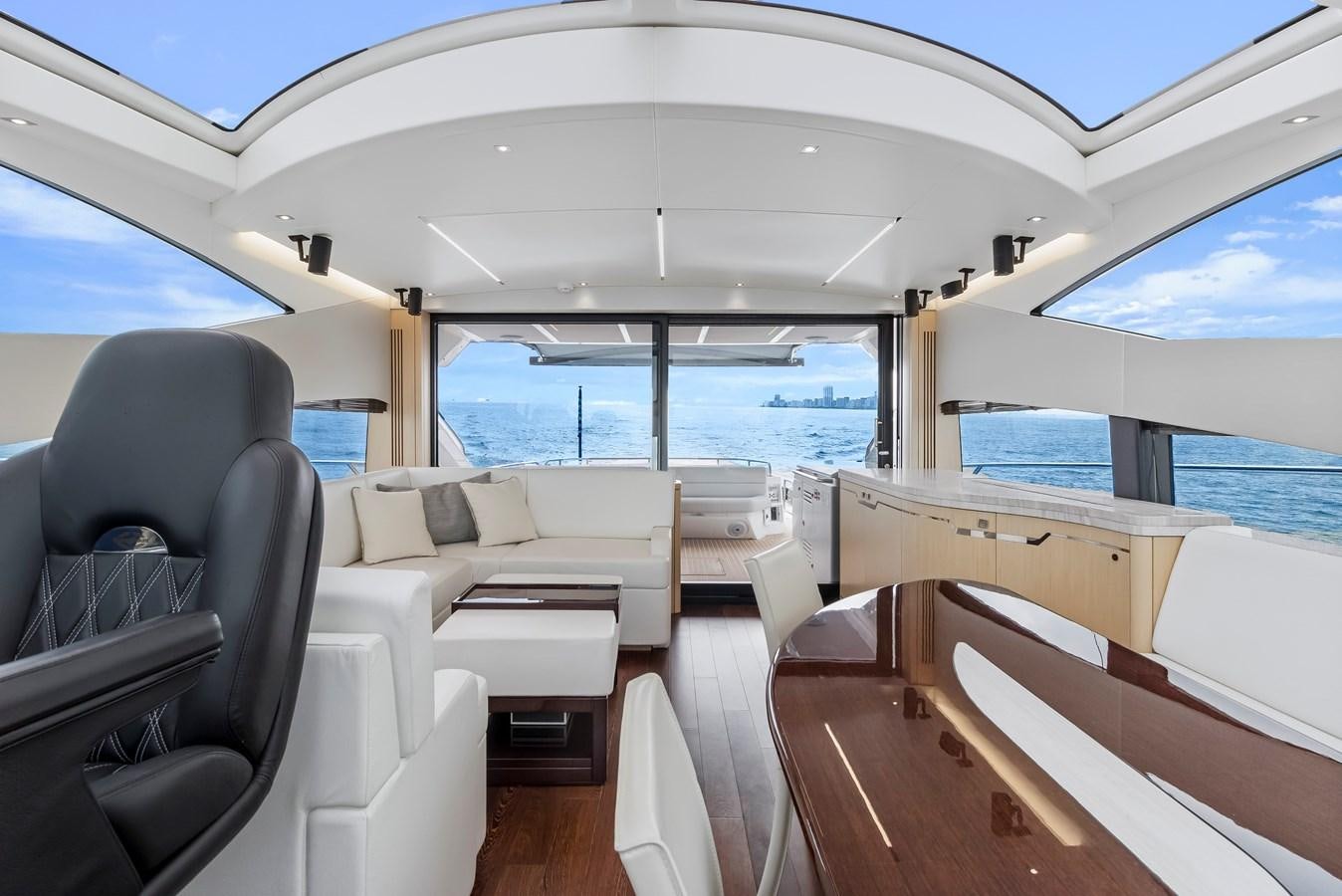 inside of a boat aboard SUNSEEKER PREDATOR Yacht for Sale