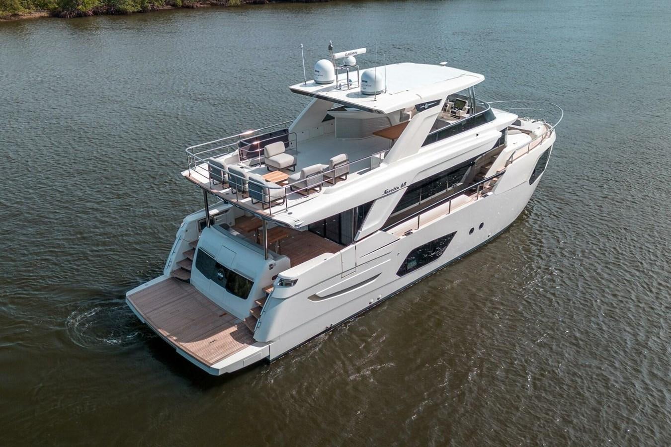 a boat on the water aboard NAVETTA 68 Yacht for Sale