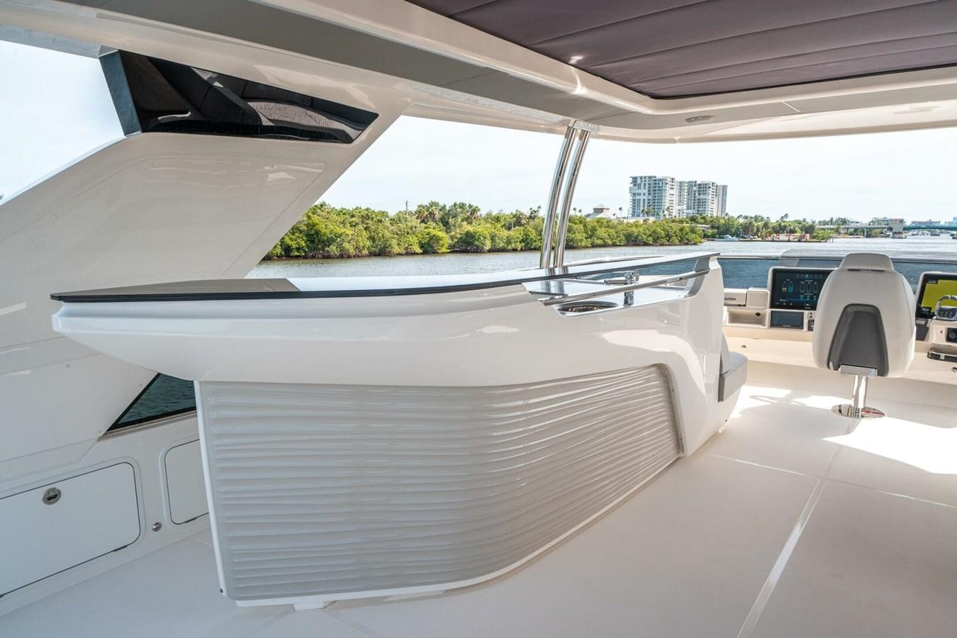 a white rectangular object on a white surface aboard NAVETTA 68 Yacht for Sale
