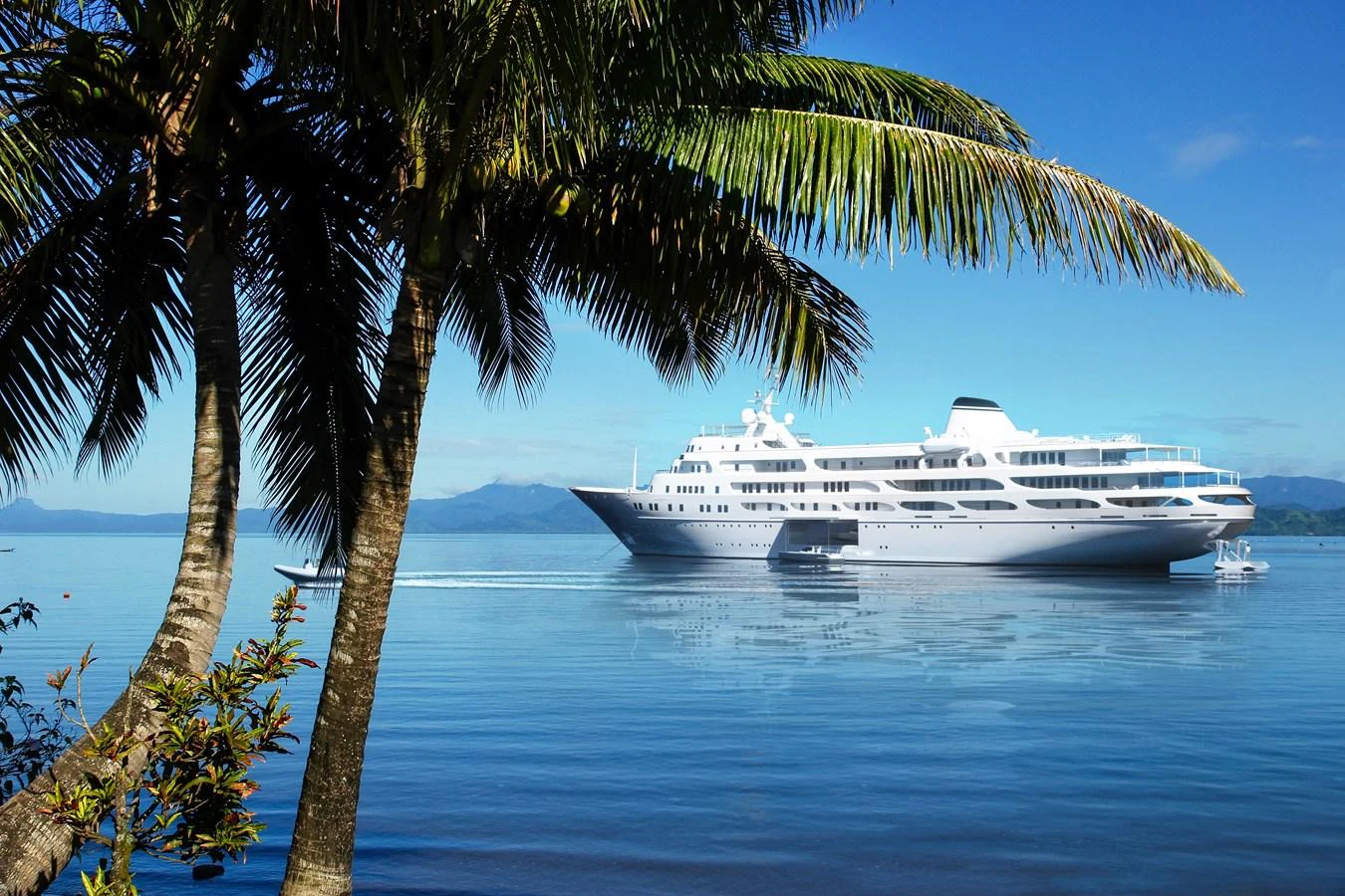 a cruise ship in the water aboard PROJECT Y910 Yacht for Sale