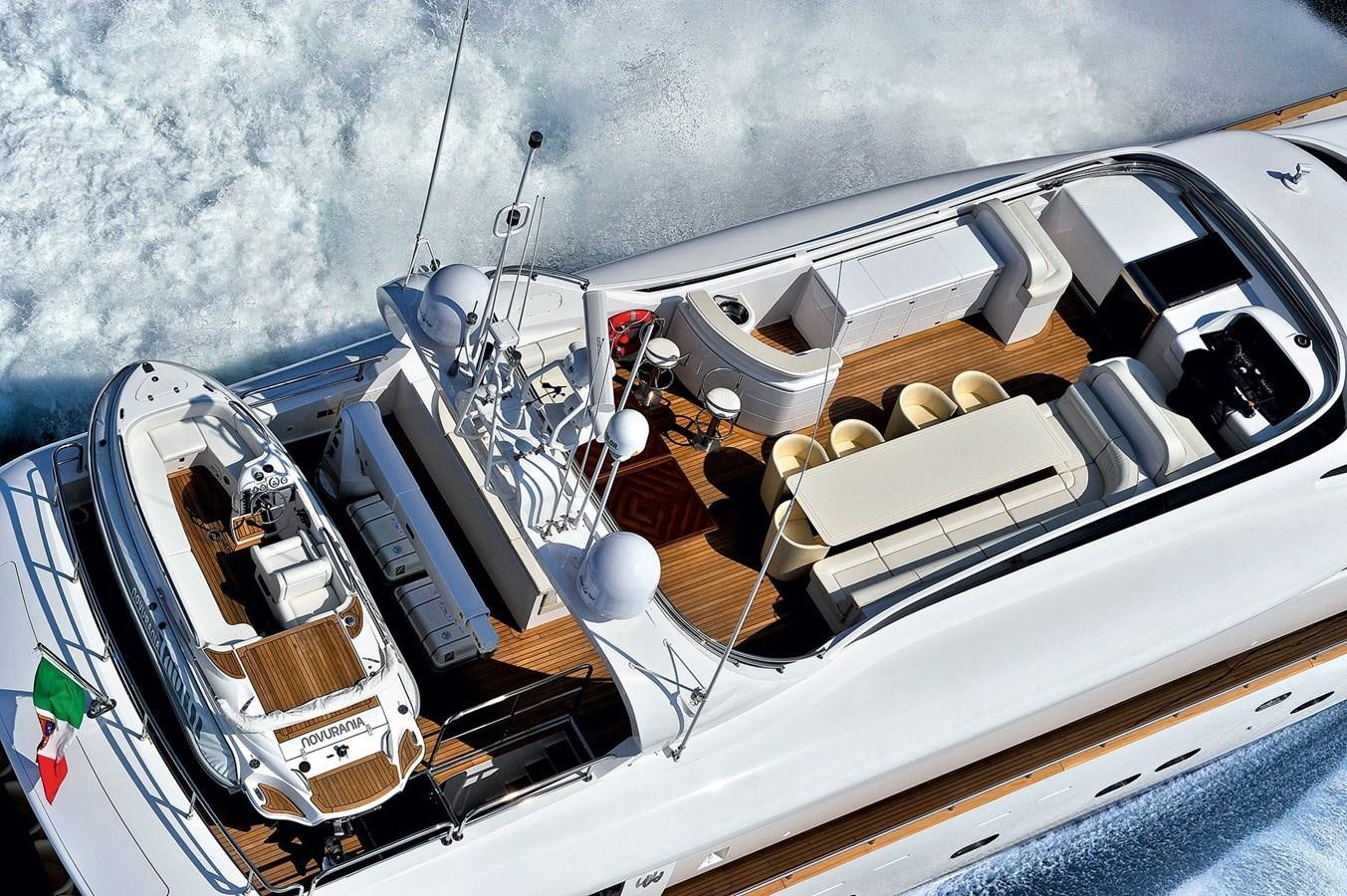 a car with its hood open aboard MAIORA 35 DP Yacht for Sale