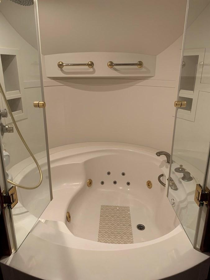 a bathtub with a shower head aboard 117 BILGIN YACHTS 2007  Yacht for Sale