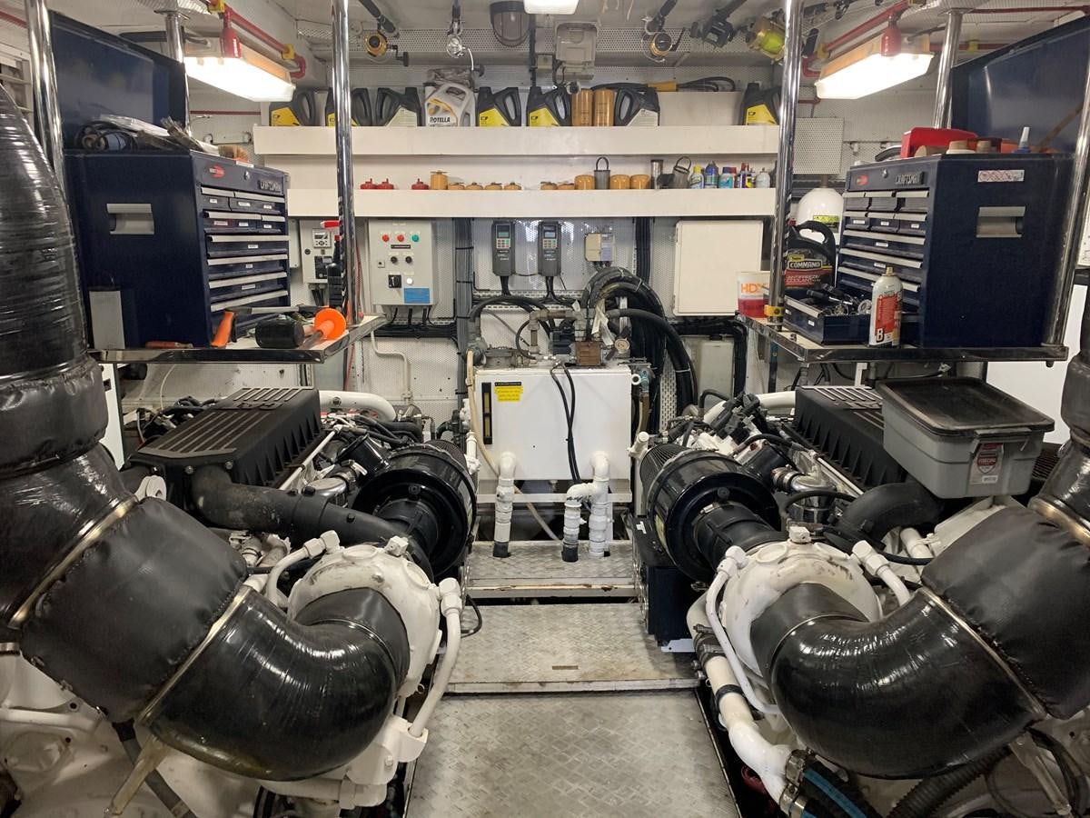 a room full of machinery aboard 117 BILGIN YACHTS 2007  Yacht for Sale