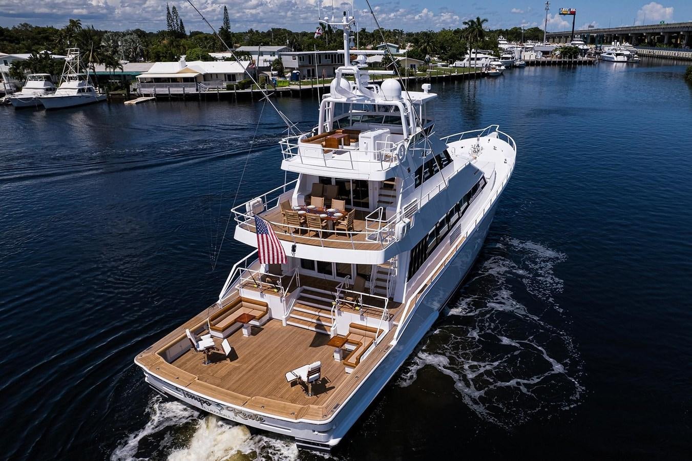 a large ship in the water aboard TEMPO REALE Yacht for Sale