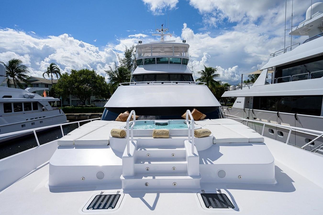 a group of boats in a harbor aboard TEMPO REALE Yacht for Sale