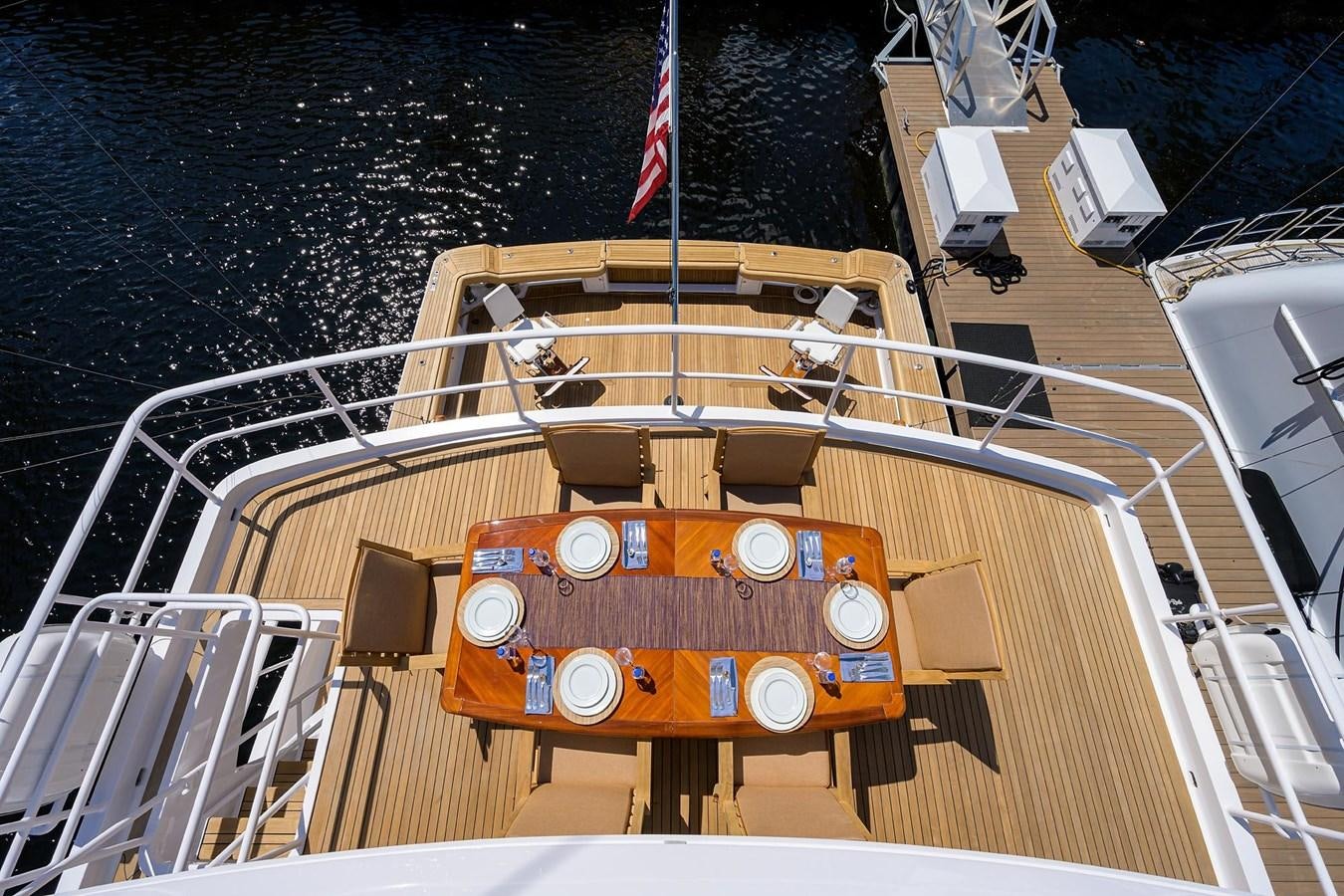 the deck of a ship aboard TEMPO REALE Yacht for Sale