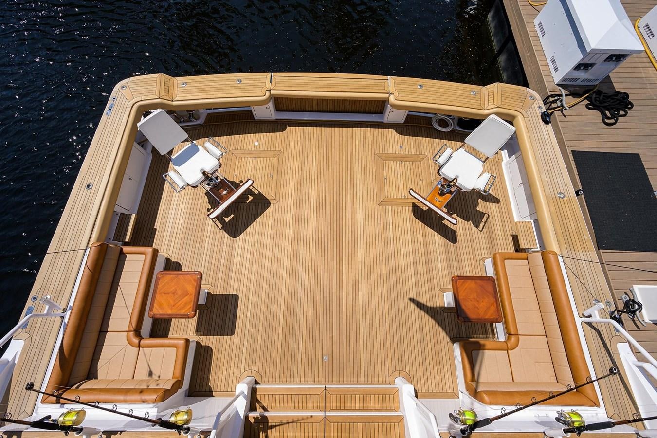 a high angle view of a house aboard TEMPO REALE Yacht for Sale