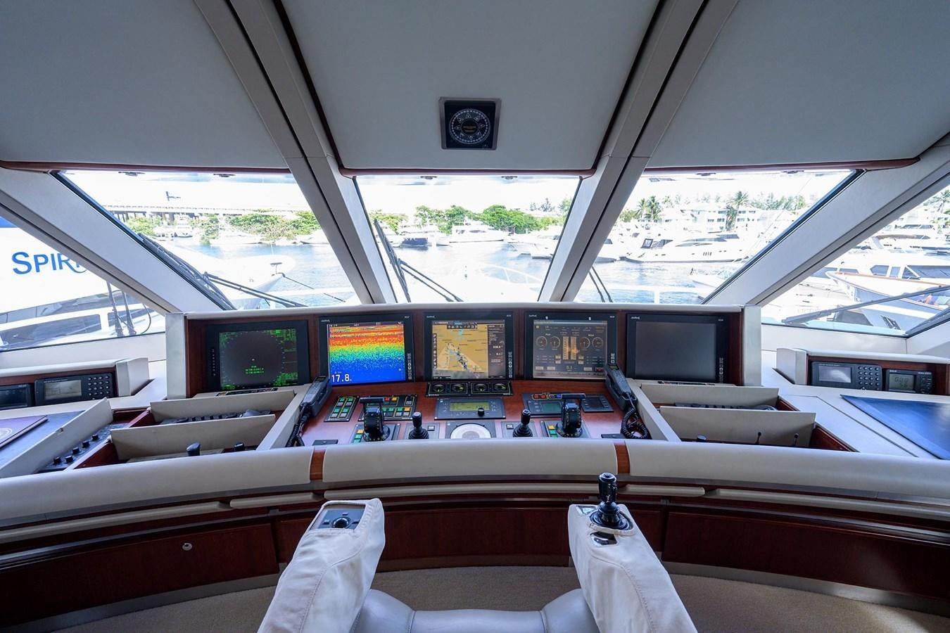 inside of a car aboard TEMPO REALE Yacht for Sale