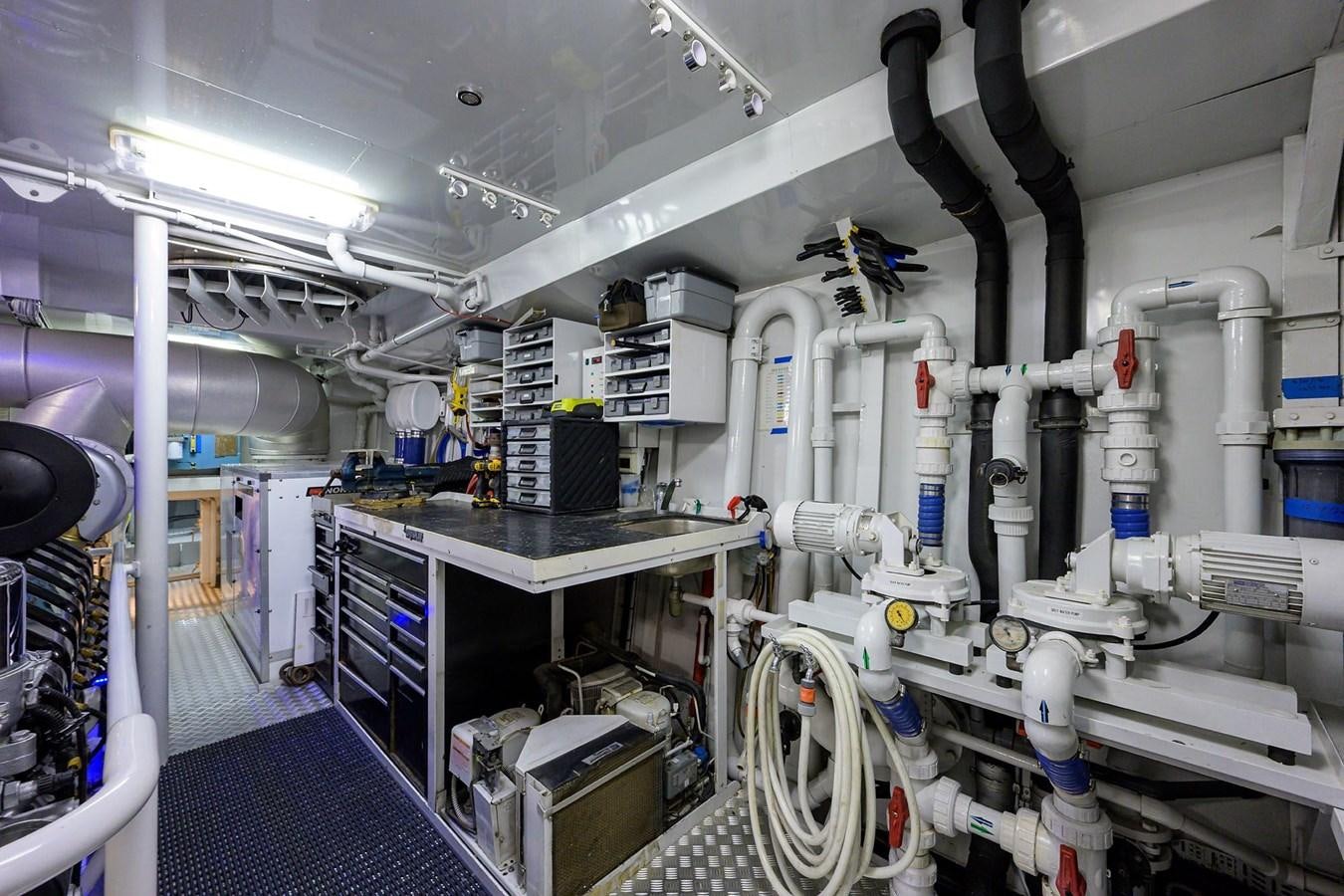 a room with machinery aboard TEMPO REALE Yacht for Sale
