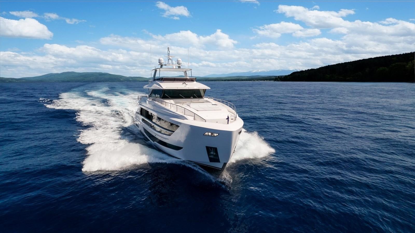 a boat on the water aboard FD110-004 NEW ARRIVAL Yacht for Sale