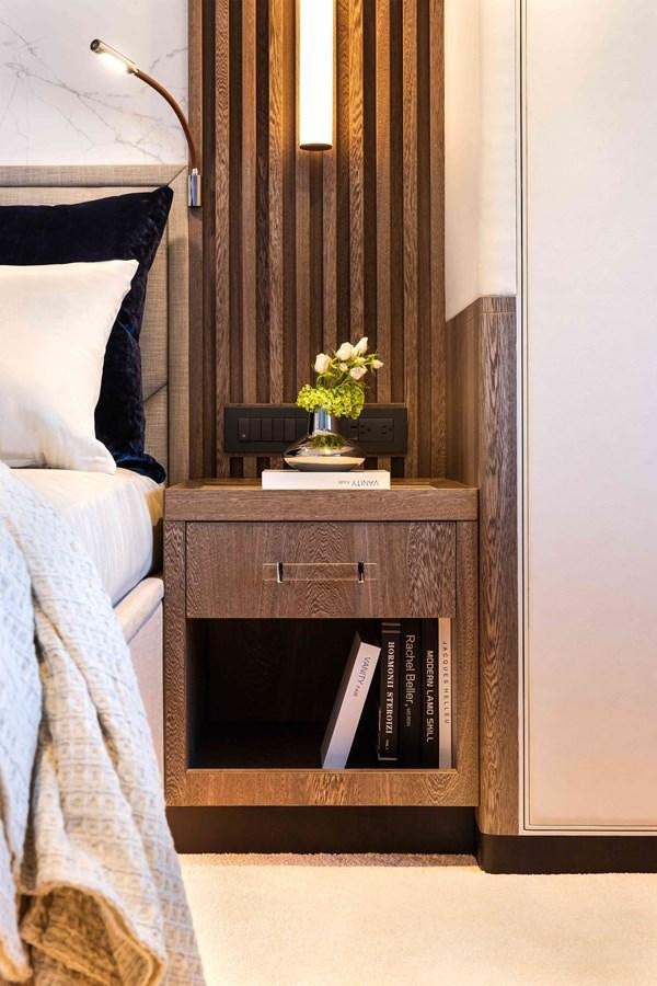 a small plant on a shelf aboard FD110-004 NEW ARRIVAL Yacht for Sale