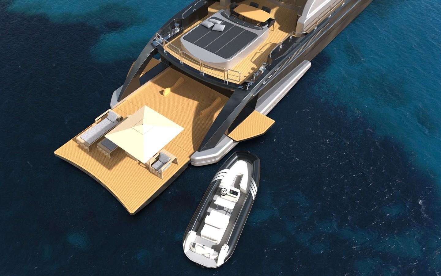 a high angle view of a boat aboard LEOPARD 36 Yacht for Sale