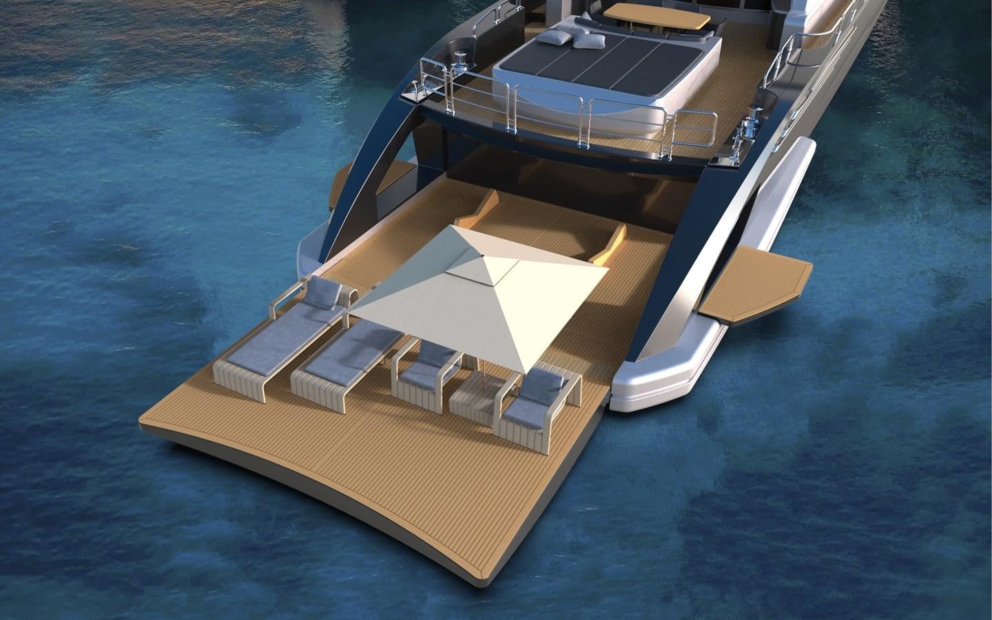 a high angle view of a boat aboard LEOPARD 36 Yacht for Sale
