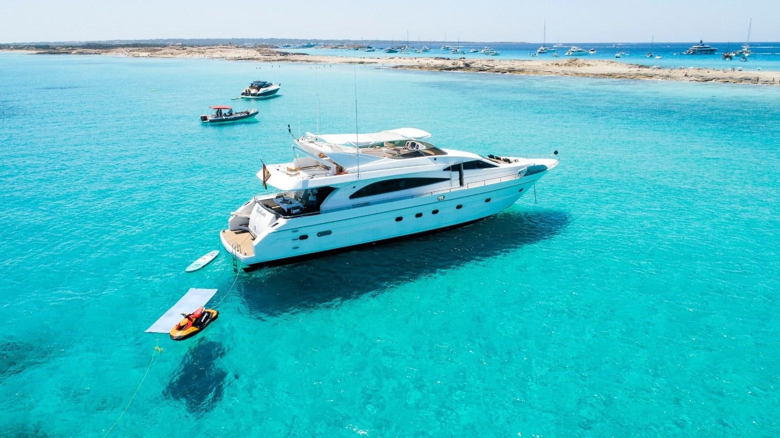 a boat in the water aboard NEPHENTA Yacht for Sale