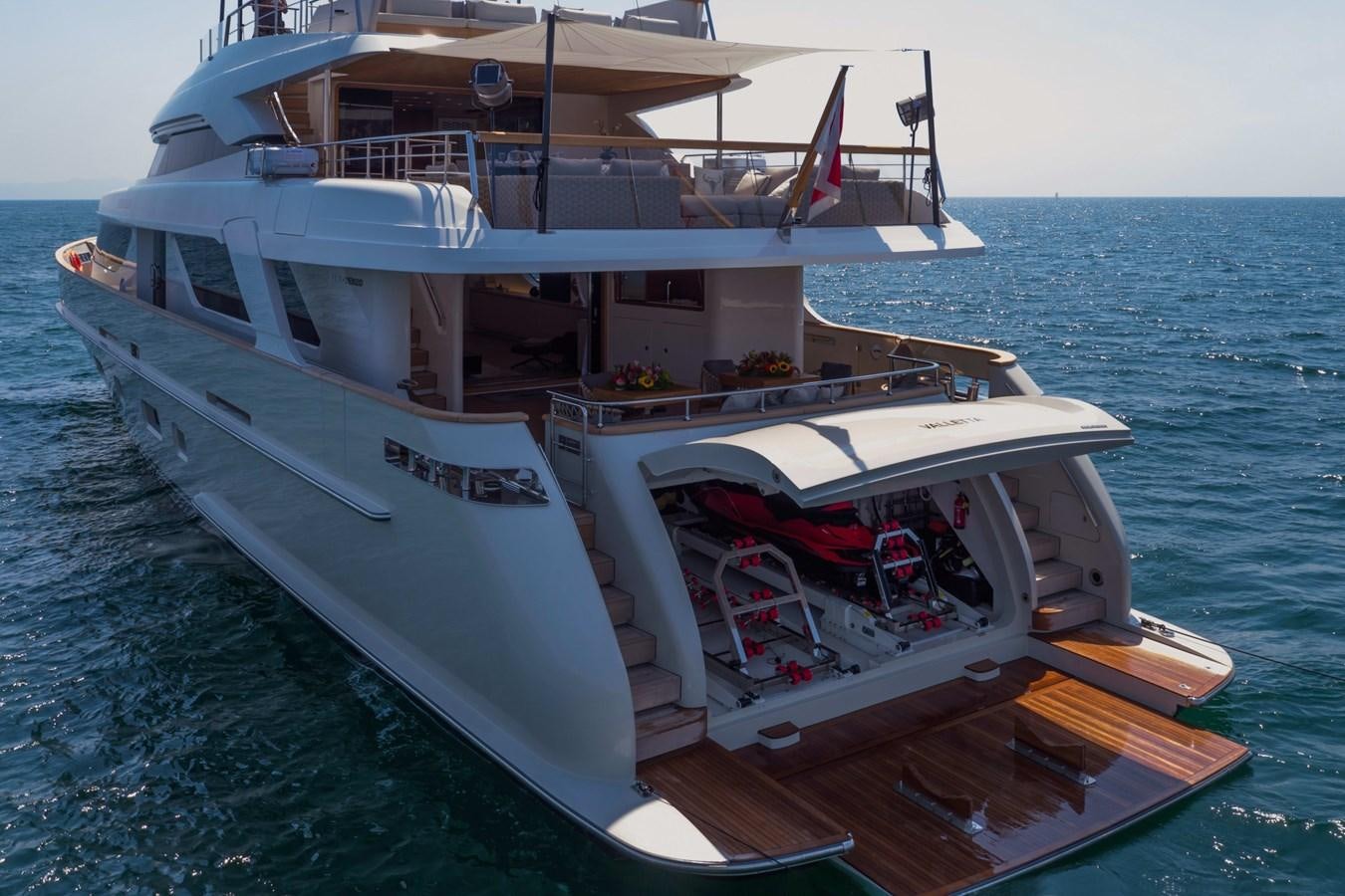 a boat on the water aboard SANLORENZO SD112 Yacht for Sale