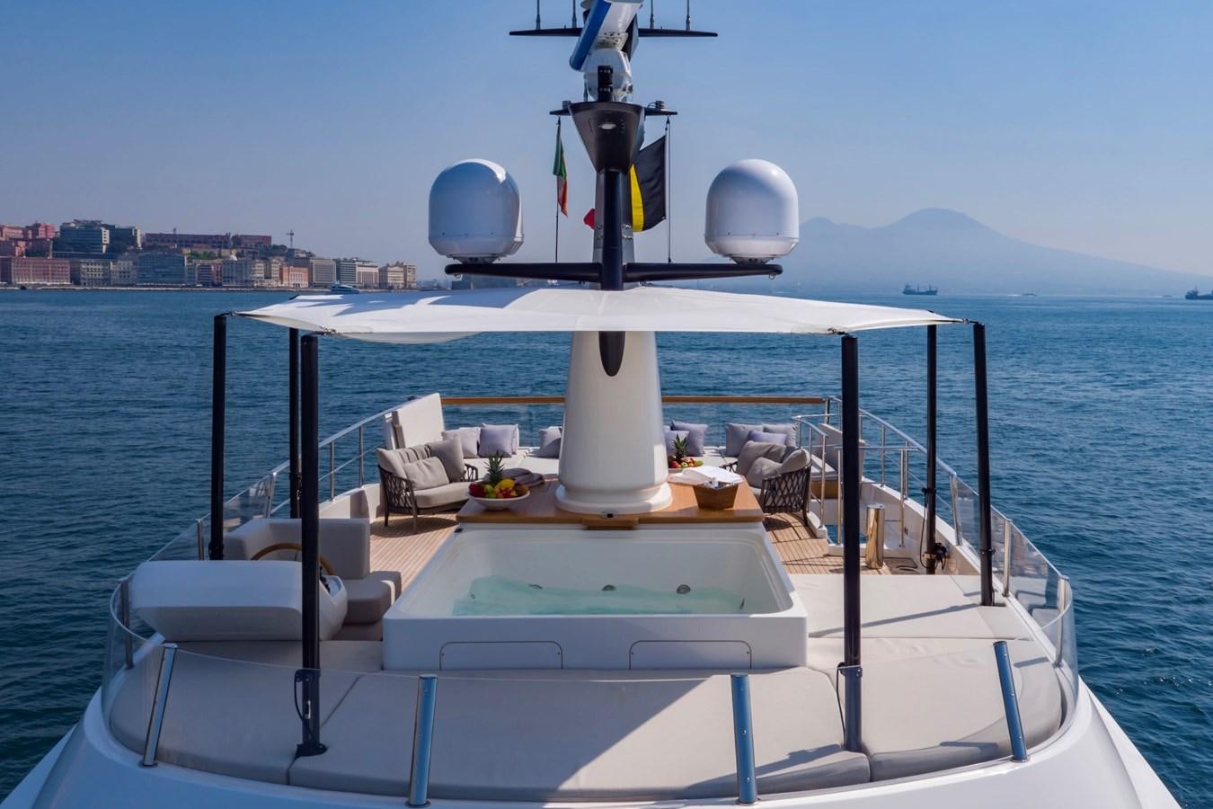 a boat on the water aboard SANLORENZO SD112 Yacht for Sale