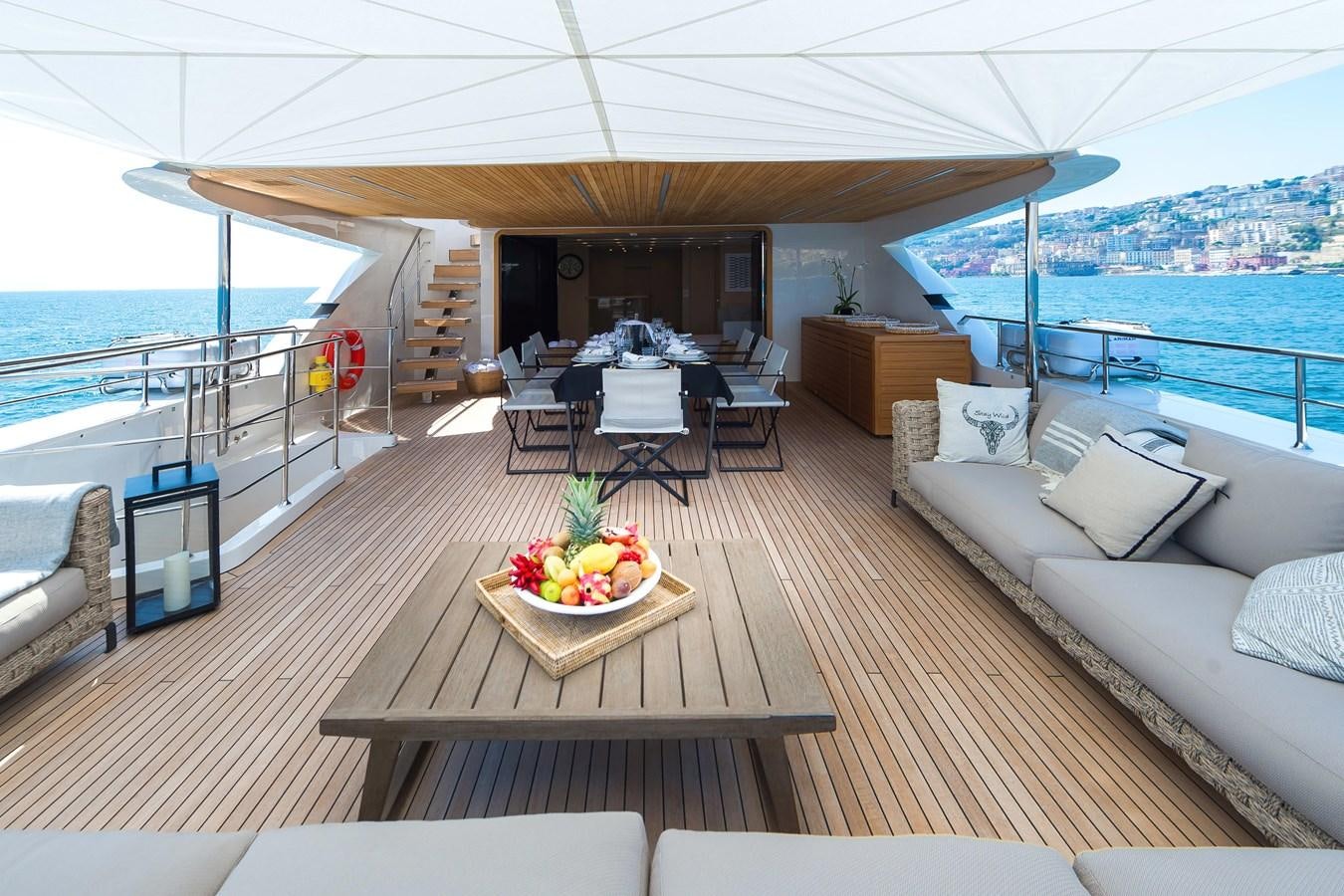 a boat on the water aboard SANLORENZO SD112 Yacht for Sale