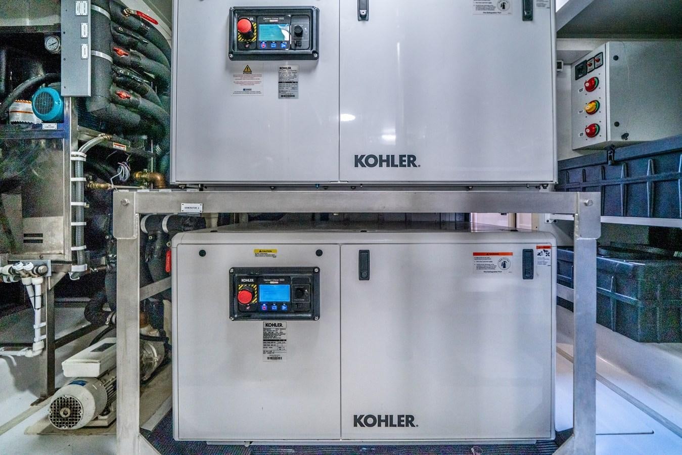 a machine in a room aboard CIAO BELLA Yacht for Sale