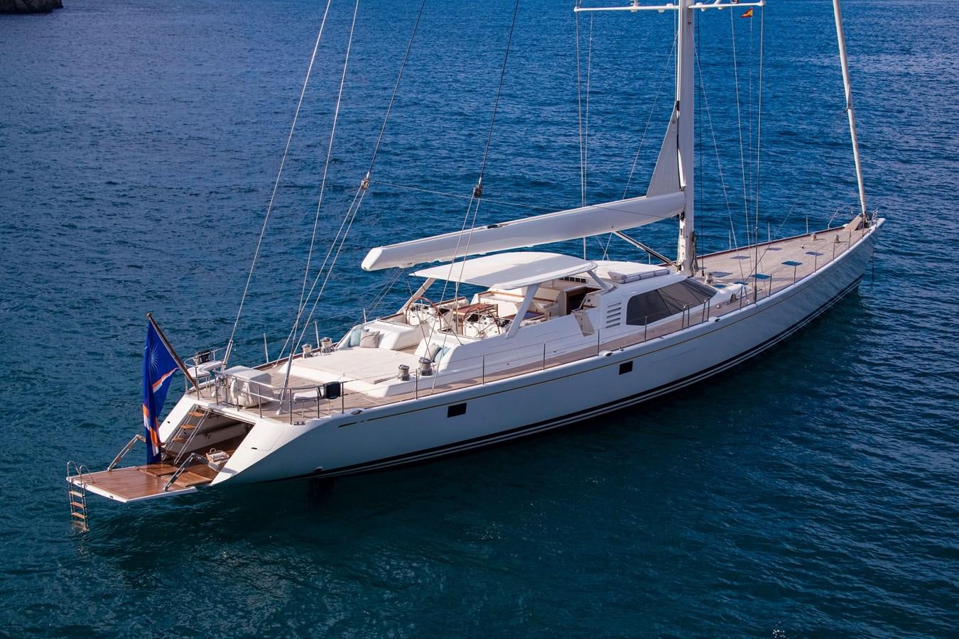 a boat on the water aboard MYSTERY Yacht for Sale