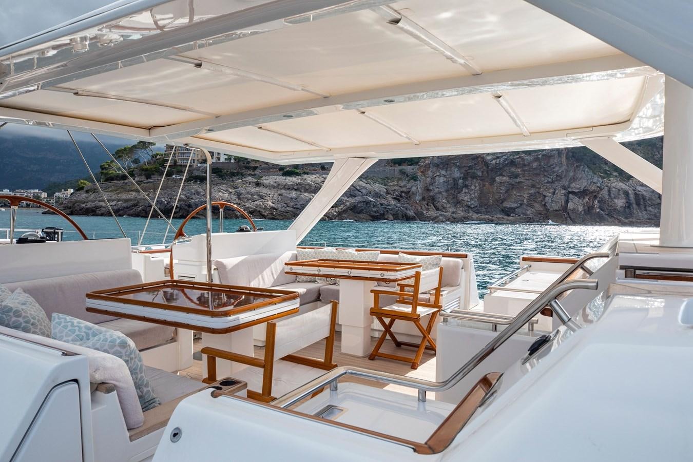 a boat on the water aboard MYSTERY Yacht for Sale