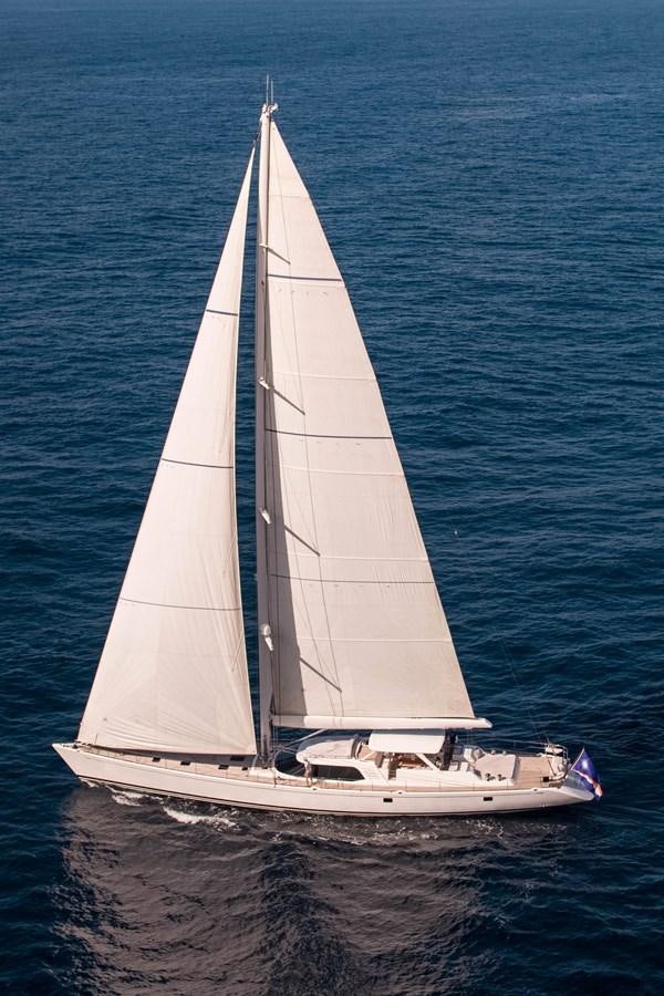 a sailboat on the water aboard MYSTERY Yacht for Sale