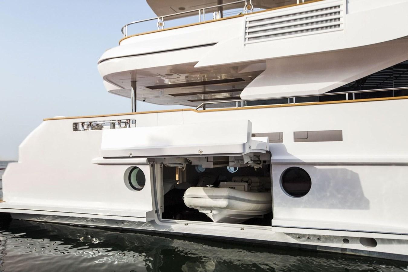 a close-up of a boat aboard MAJESTY 155 Yacht for Sale