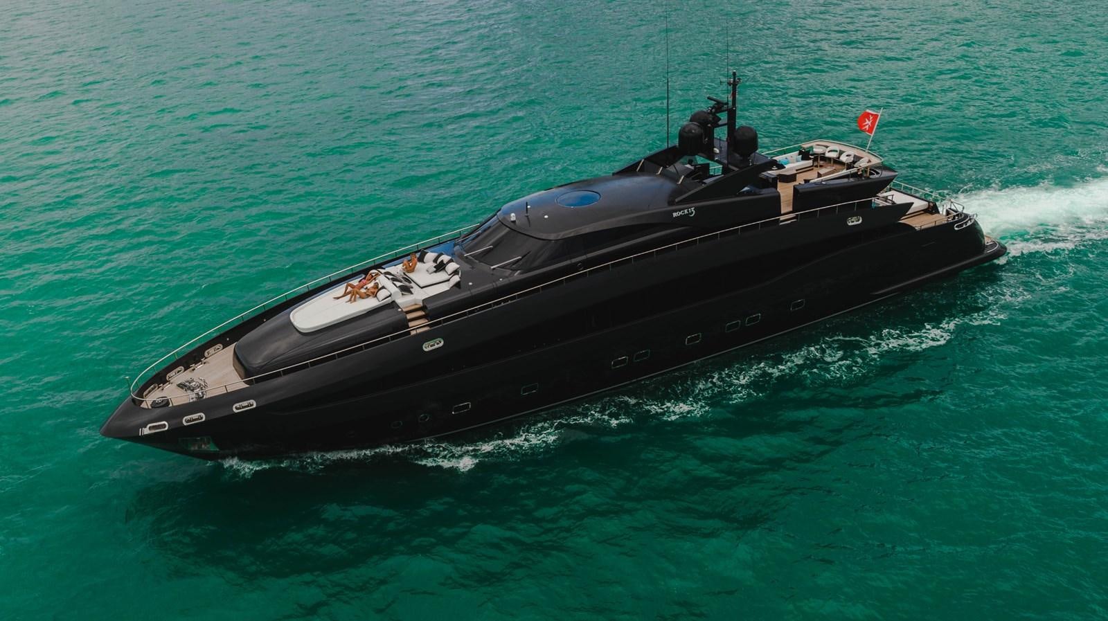 a boat in the water aboard AQUILA Yacht for Sale