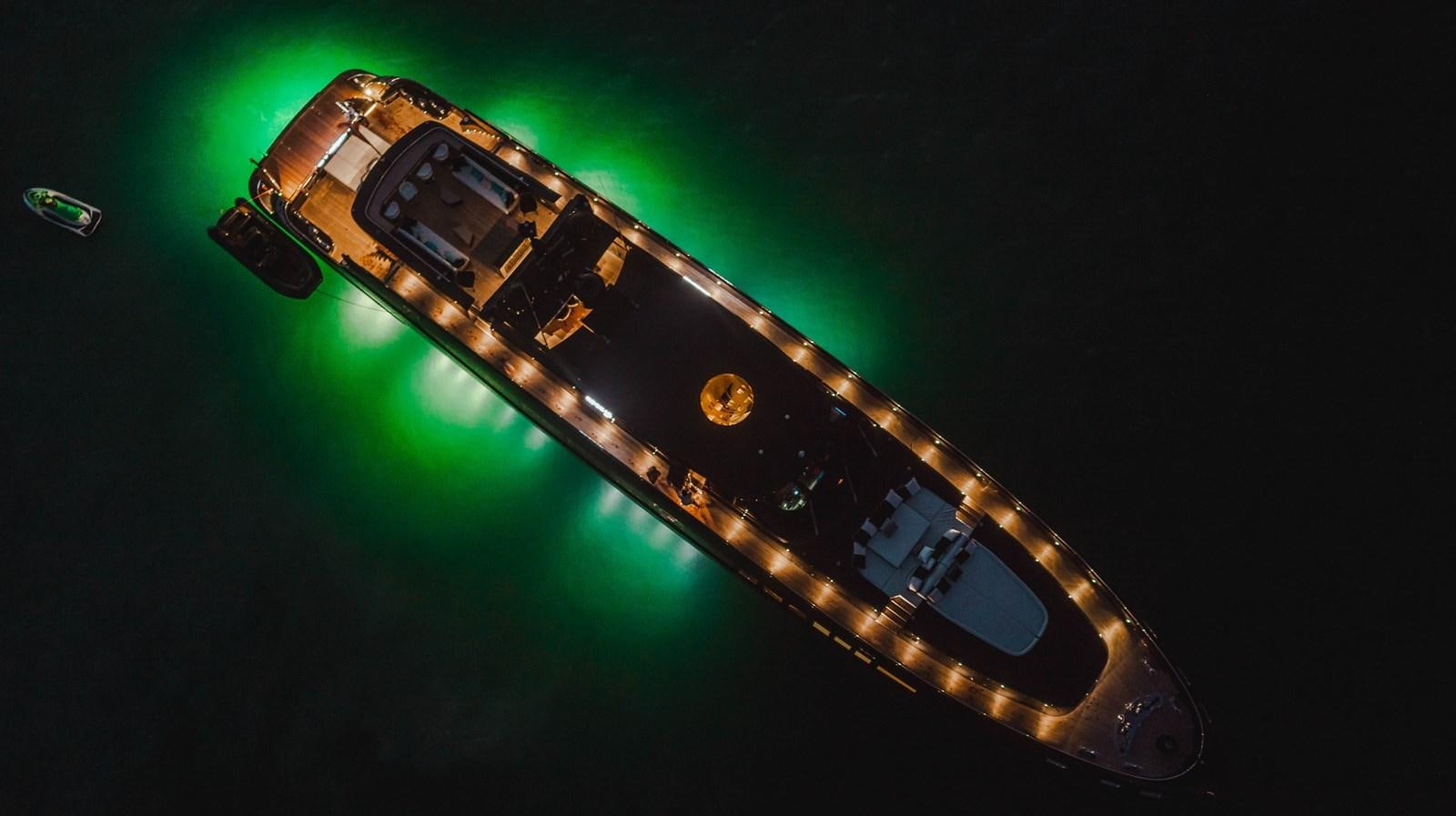 a close-up of a gun aboard AQUILA Yacht for Sale