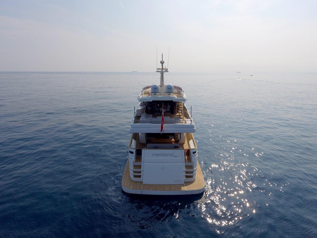 a boat in the water aboard MERIDIANA Yacht for Sale