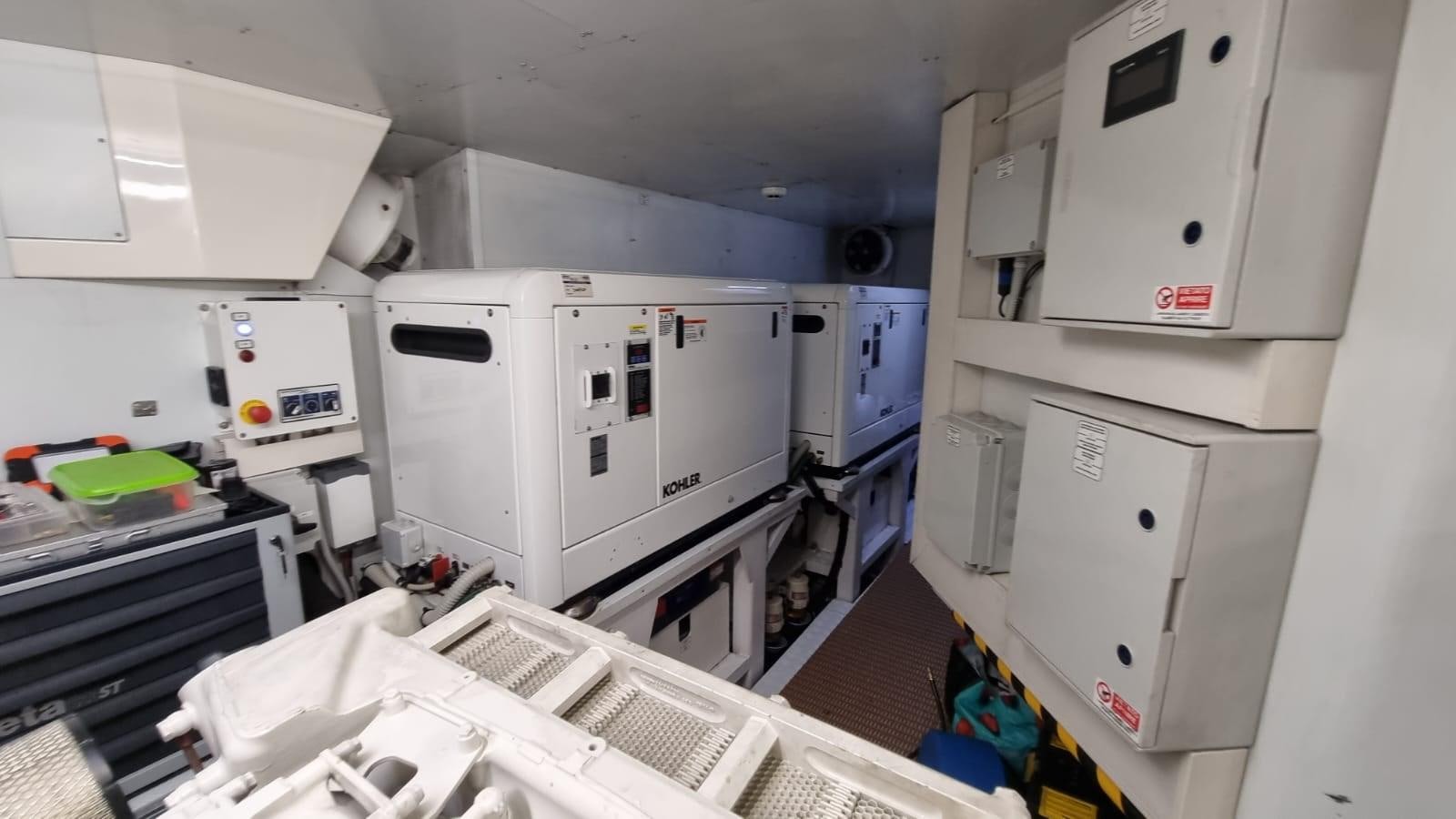 a room with machines and equipment aboard MERIDIANA Yacht for Sale