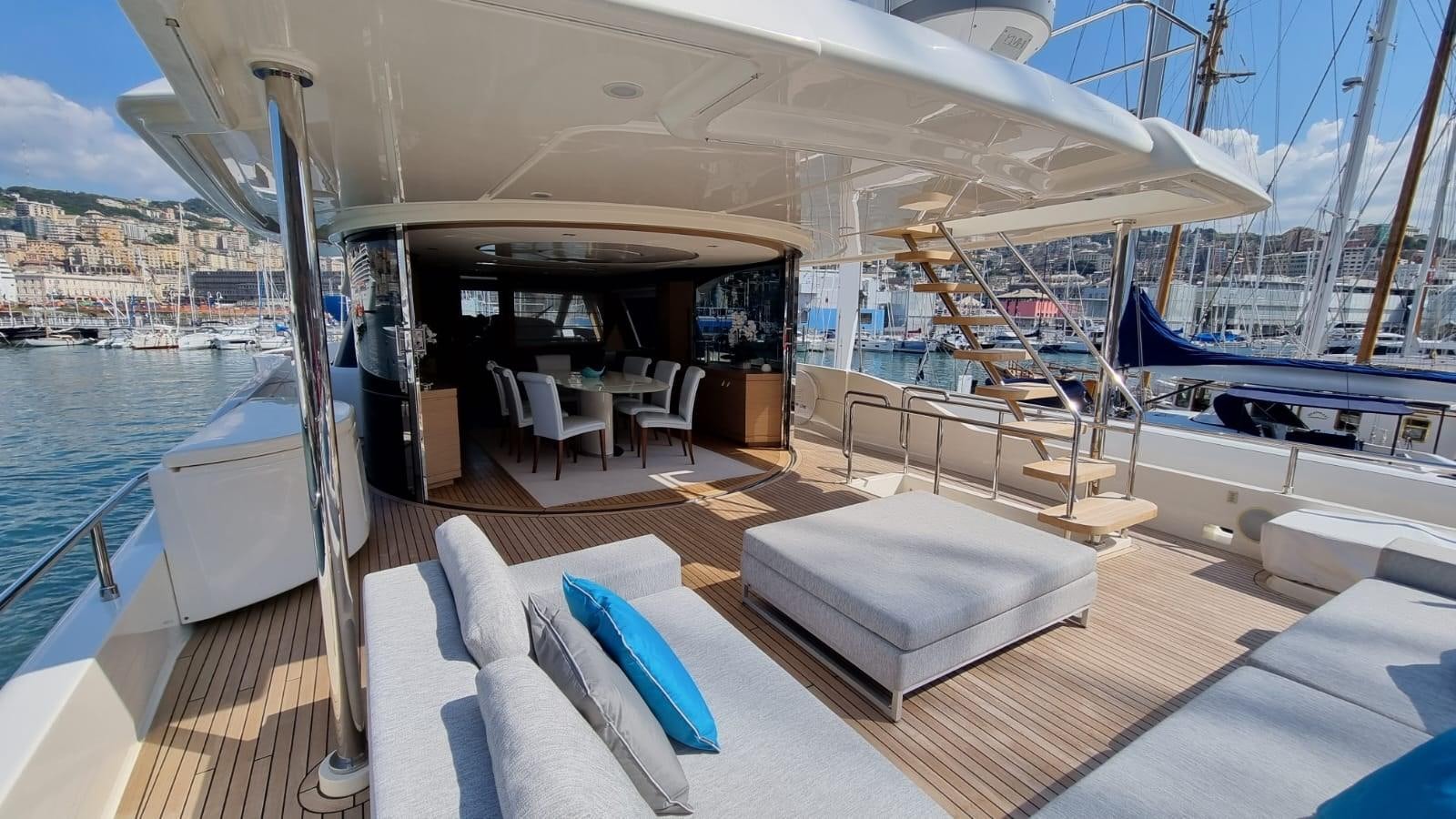 a boat on the water aboard MERIDIANA Yacht for Sale