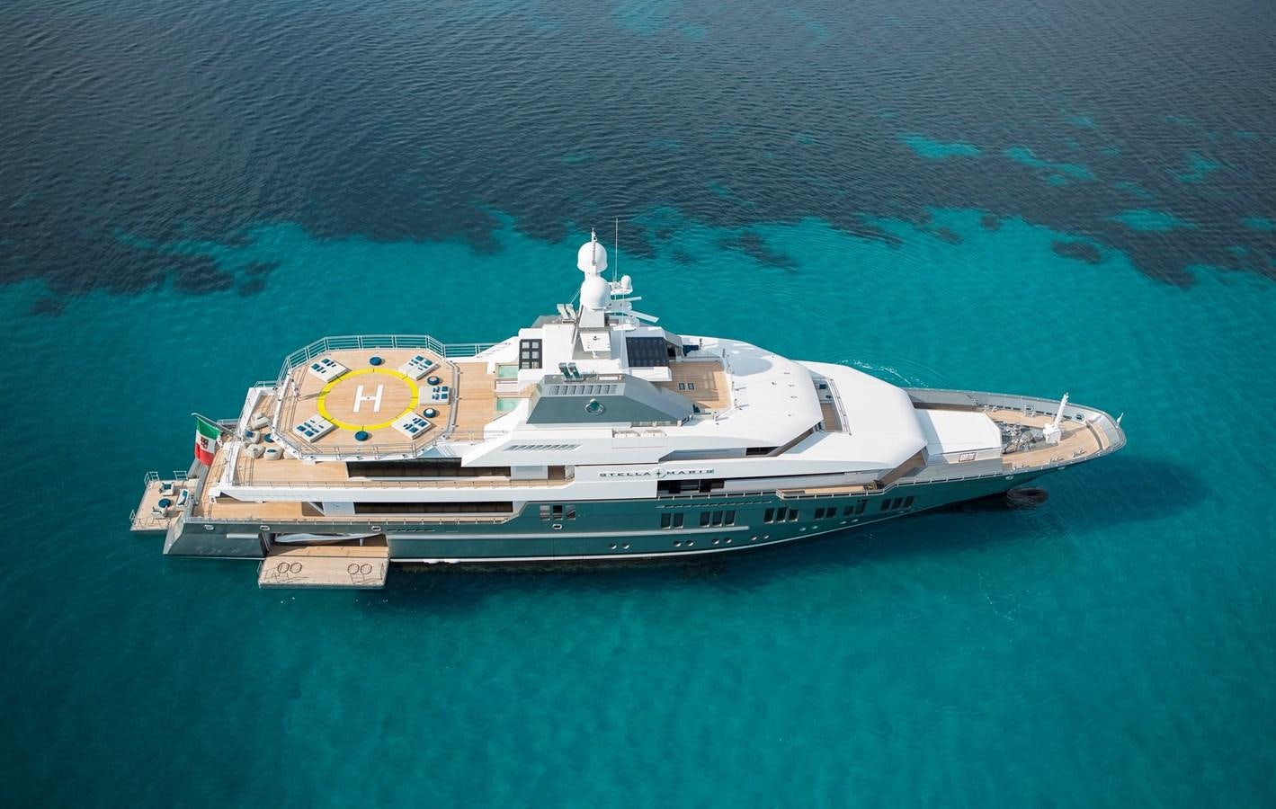 a ship in the water aboard STELLA MARIS Yacht for Sale
