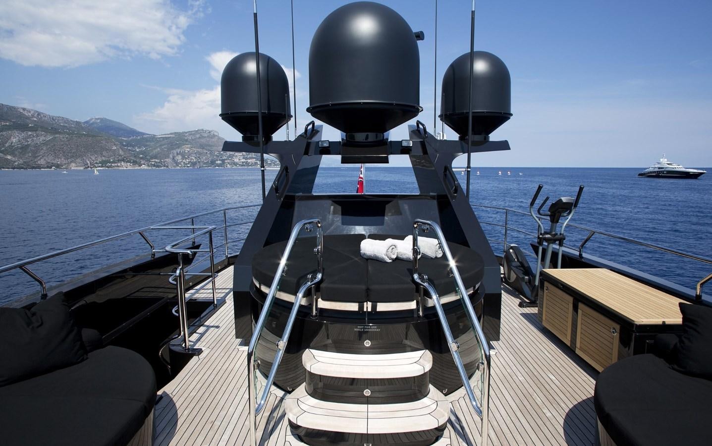 a boat on the water aboard DEFIANT Yacht for Sale