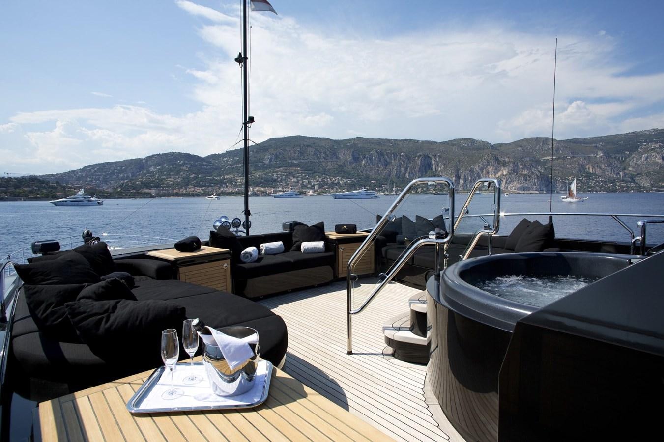 a boat on the water aboard DEFIANT Yacht for Sale