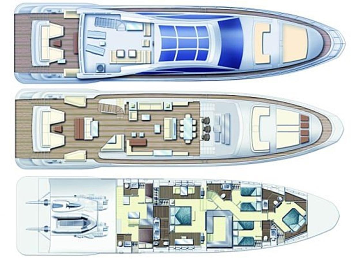 diagram aboard PATRONESS Yacht for Sale