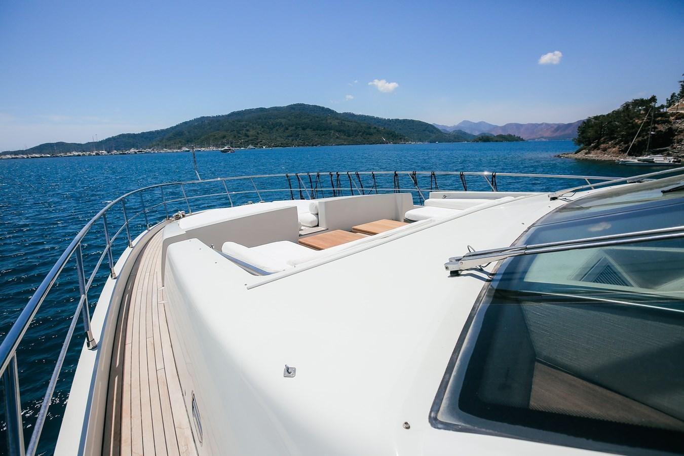 a boat on the water aboard PATRONESS Yacht for Sale