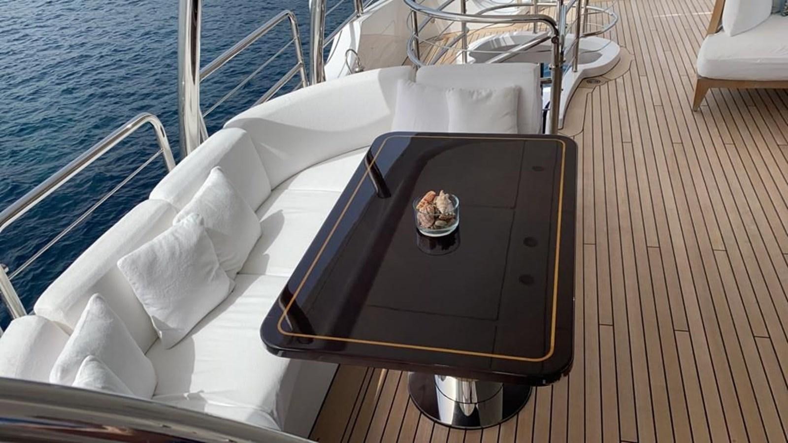 a tray on a boat aboard CLASSIC 121 Yacht for Sale