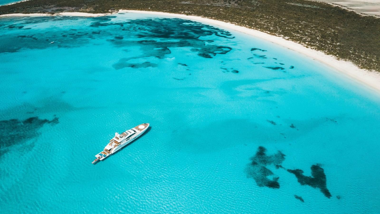 a boat in the water aboard FIREFLY Yacht for Sale