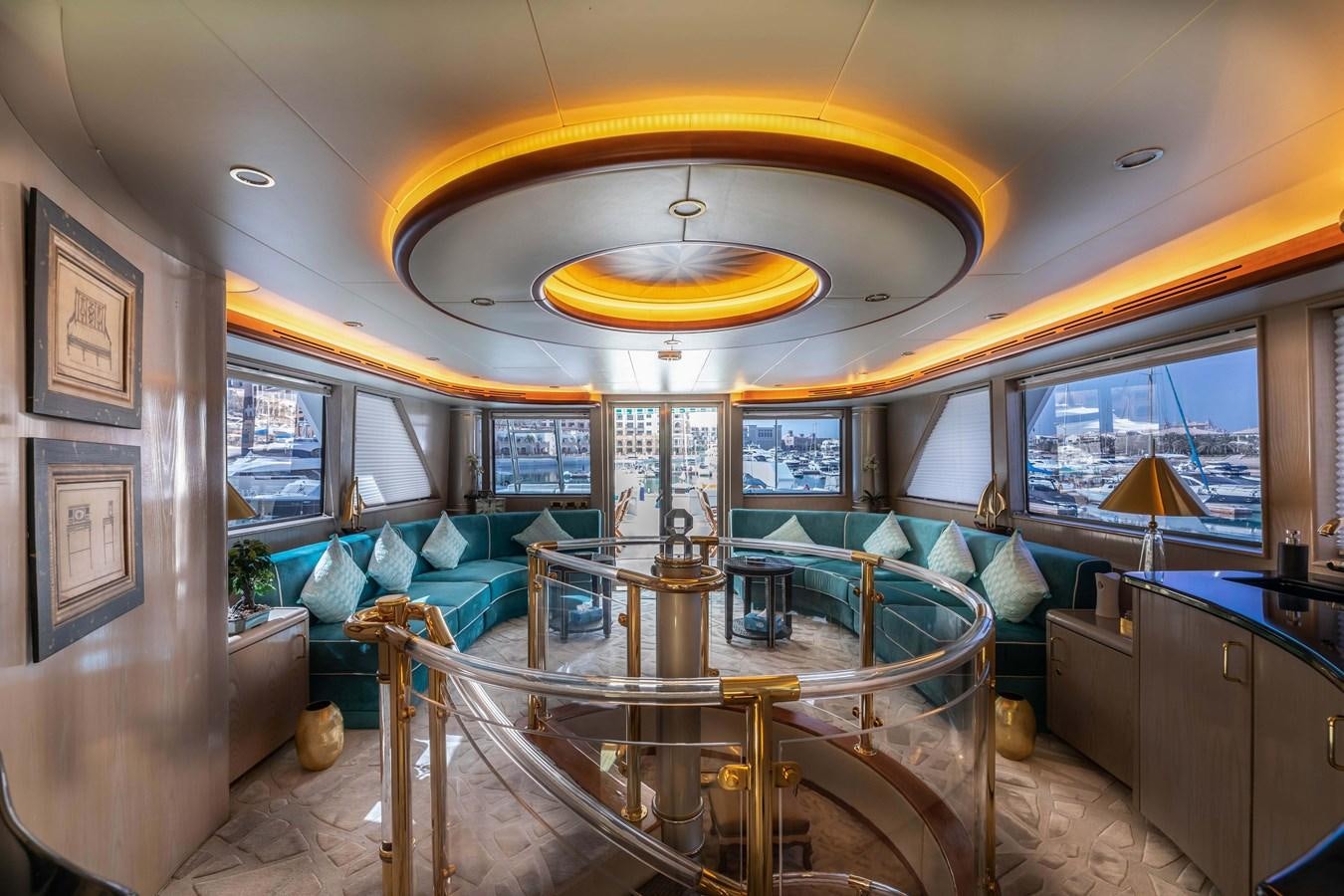 inside of a train aboard WILDE WHALE Yacht for Sale