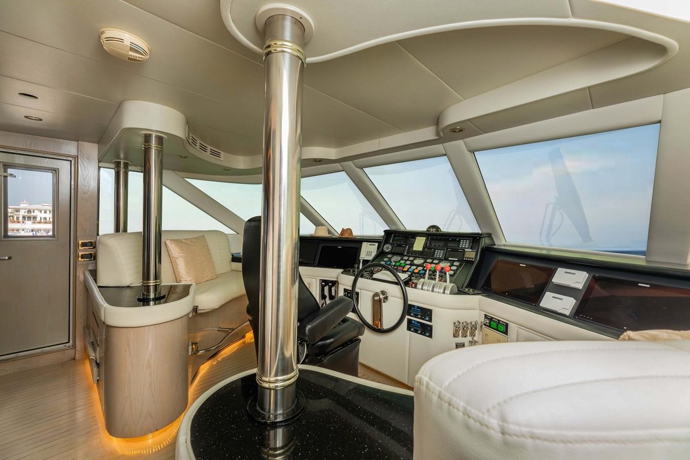 inside of a vehicle with a large window and a large white object on the side aboard WILDE WHALE Yacht for Sale