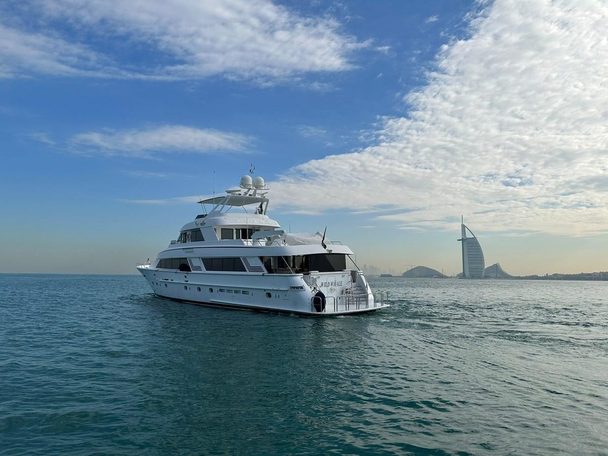 a boat in the water aboard WILDE WHALE Yacht for Sale