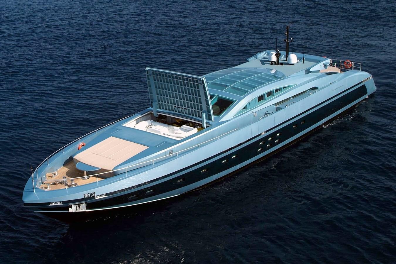 a large white boat in the water aboard BLUE PRINCESS STAR Yacht for Sale