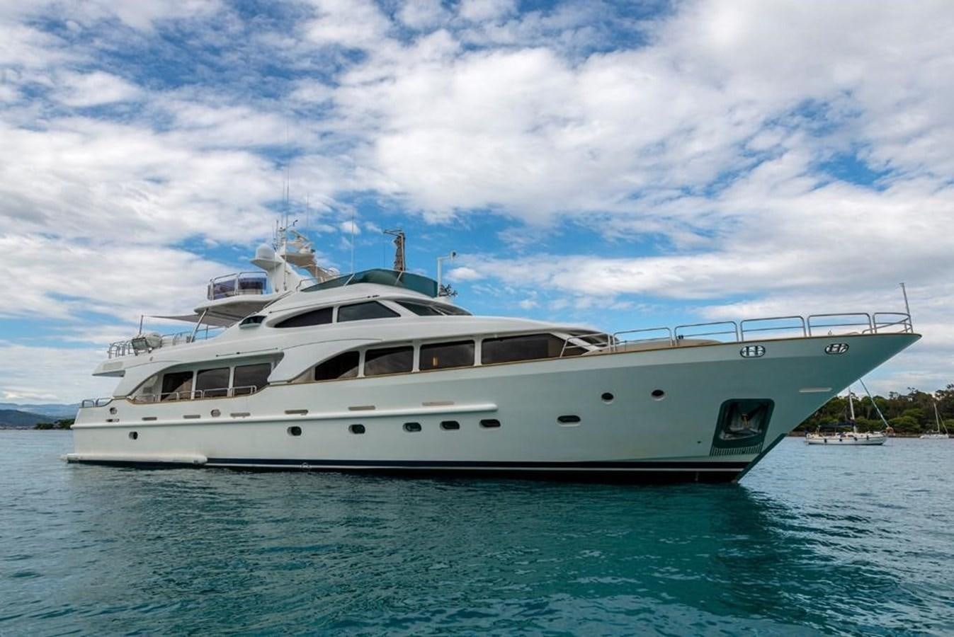 a white yacht in the water aboard NEW STAR Yacht for Sale