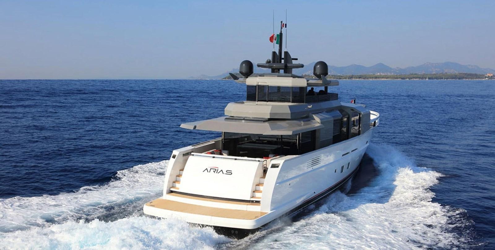 a boat on the water aboard ARIA.S Yacht for Sale