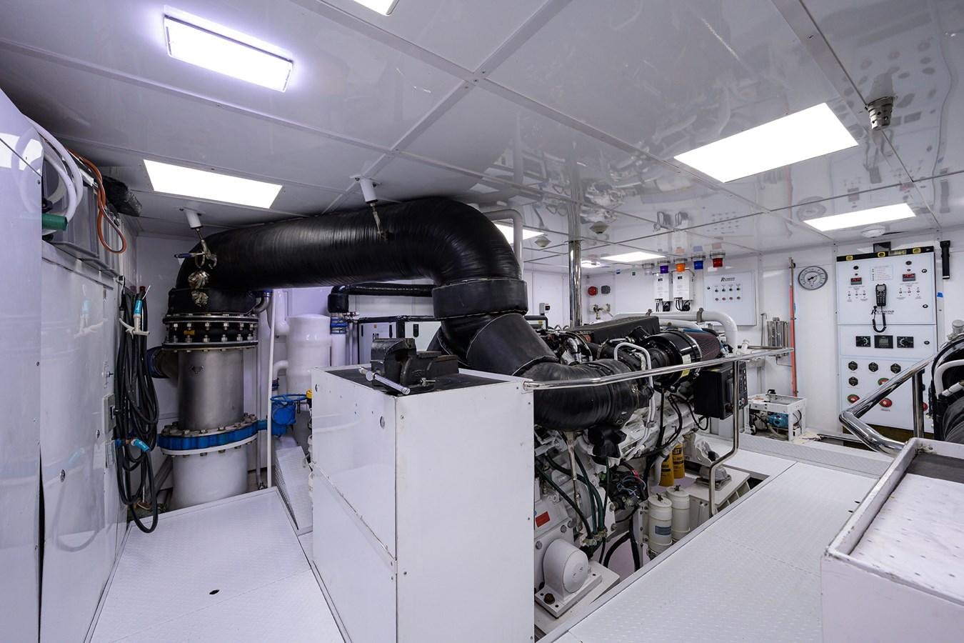 a machine in a factory aboard REVIVE Yacht for Sale